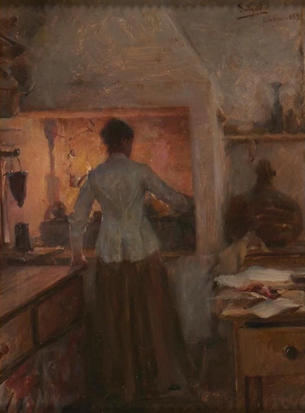 Veloso Salgado - Donna in cucina